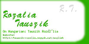 rozalia tauszik business card